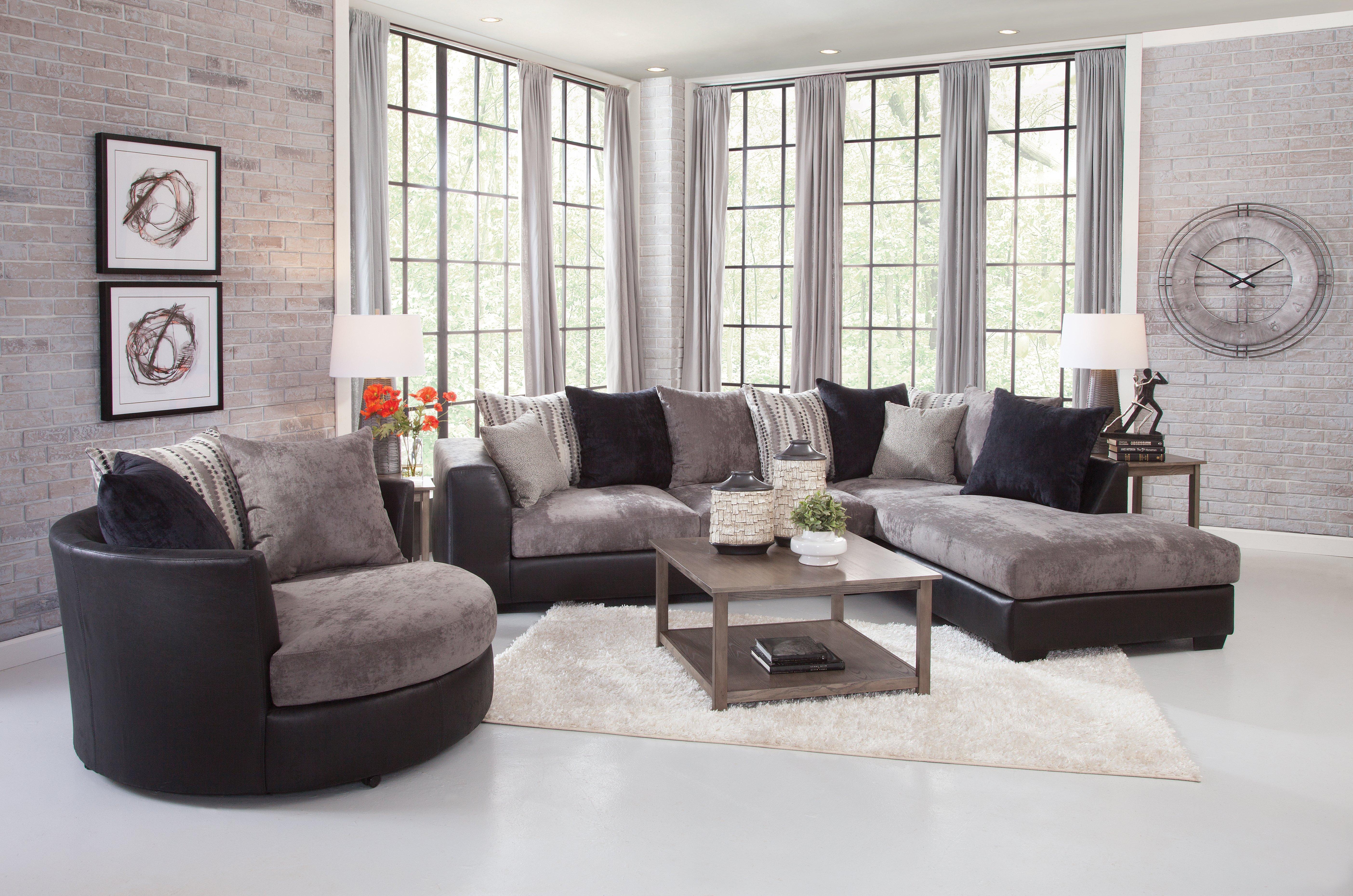 Rent to Own Woodhaven Jamal Sectional w Barrel Chair at Aaron s today